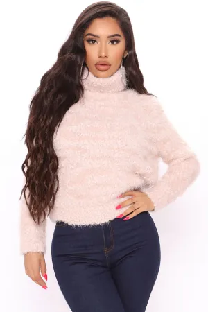 Always On A Roll Turtleneck Sweater - Pink