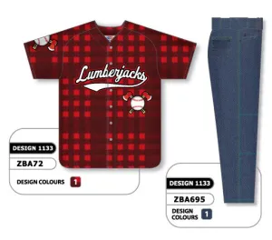 Athletic Knit Custom Sublimated Matching Baseball Uniform Set Design 1133