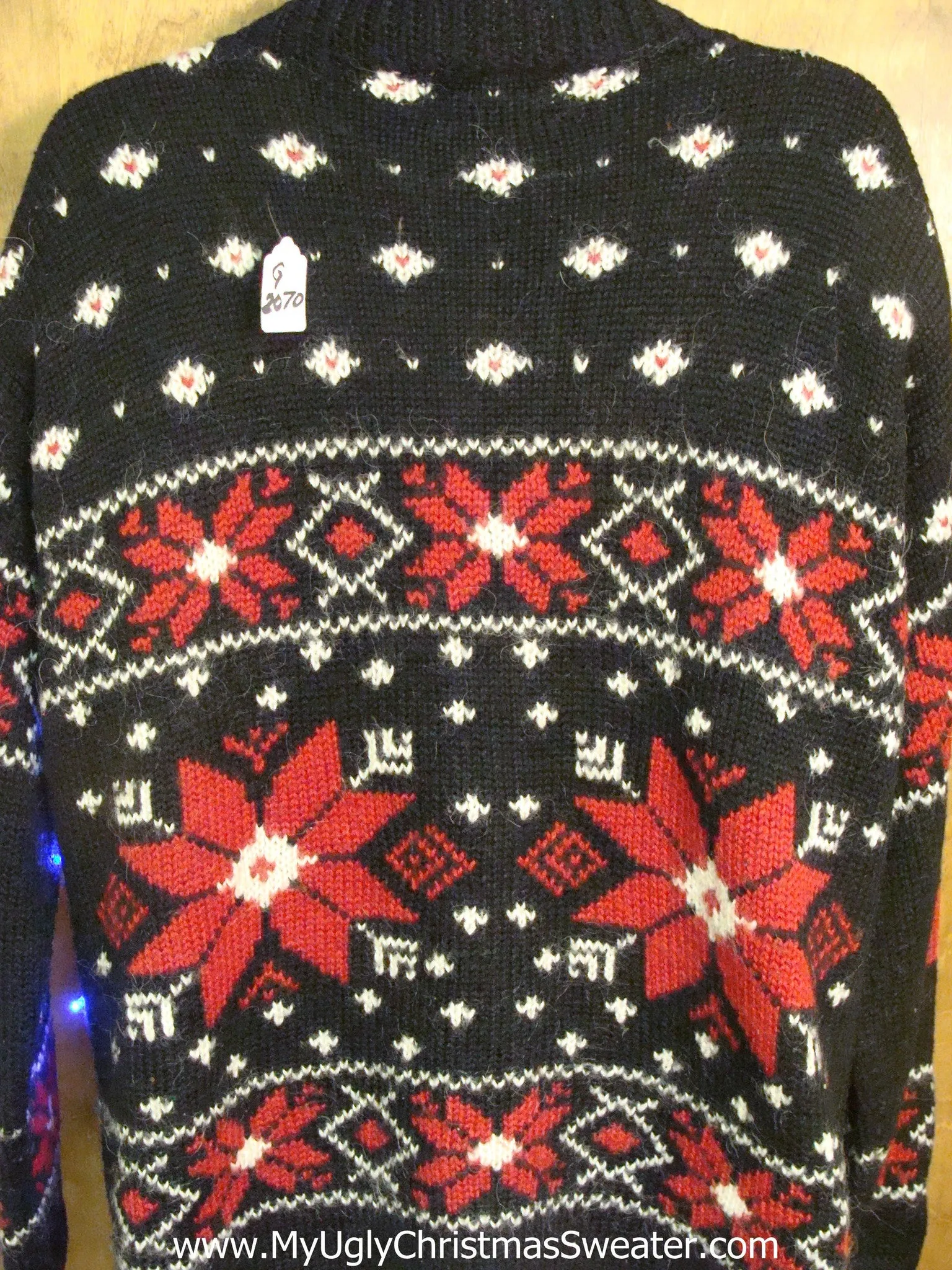 Best of the Worst Poinsettias Light Up Ugly Xmas Sweater