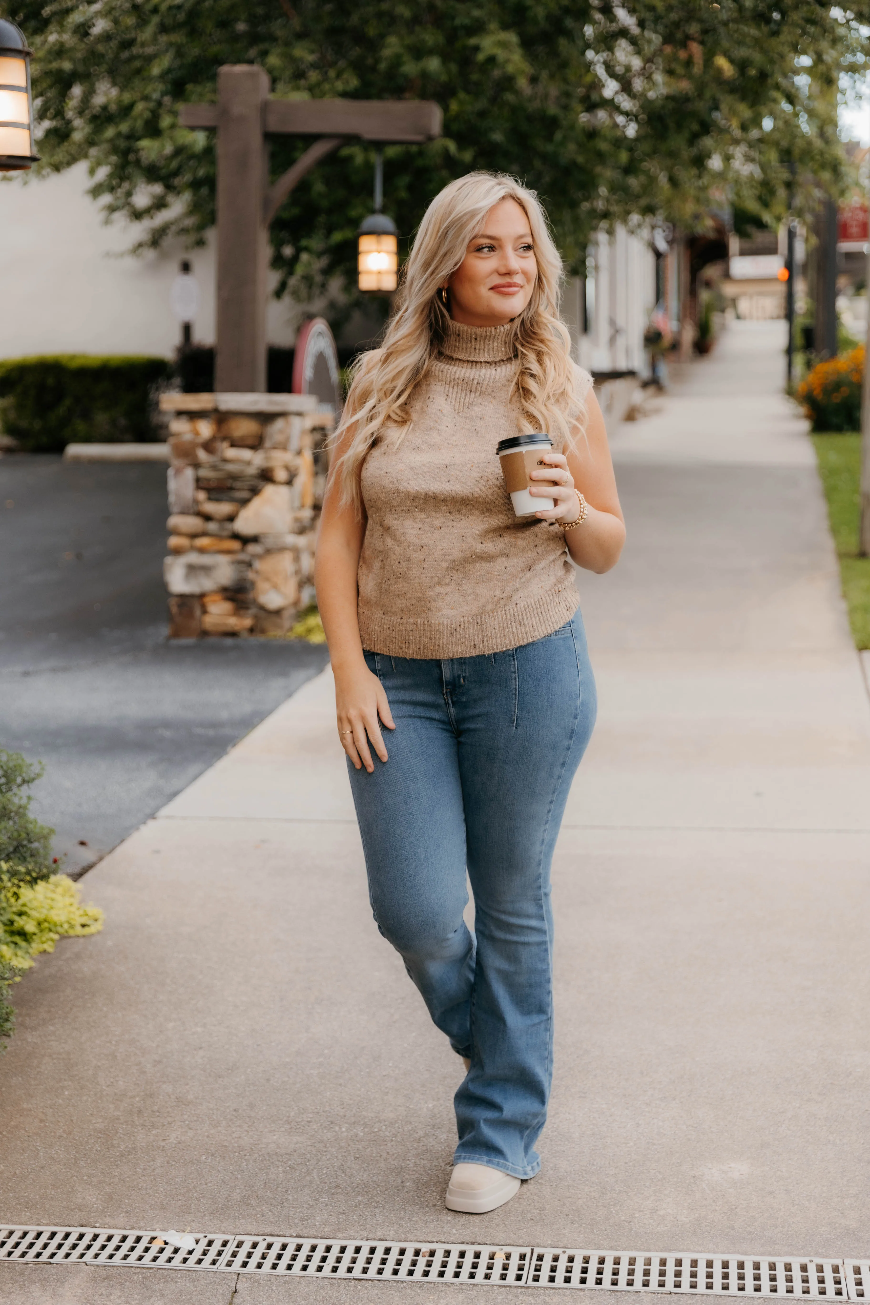 Cassandra Sleeveless Turtle Neck Sweater