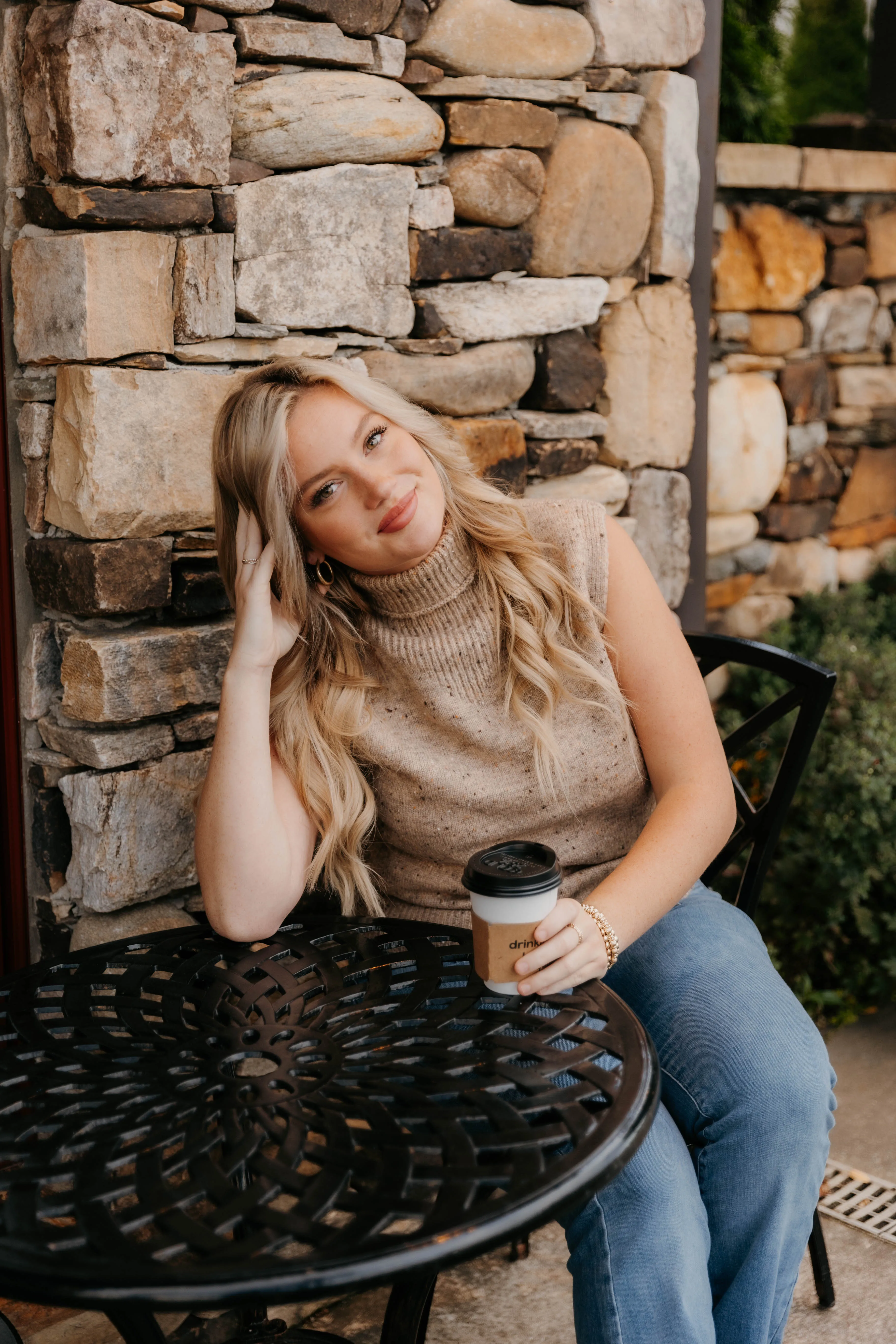 Cassandra Sleeveless Turtle Neck Sweater