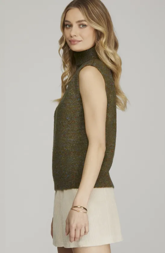 Cassandra Sleeveless Turtle Neck Sweater