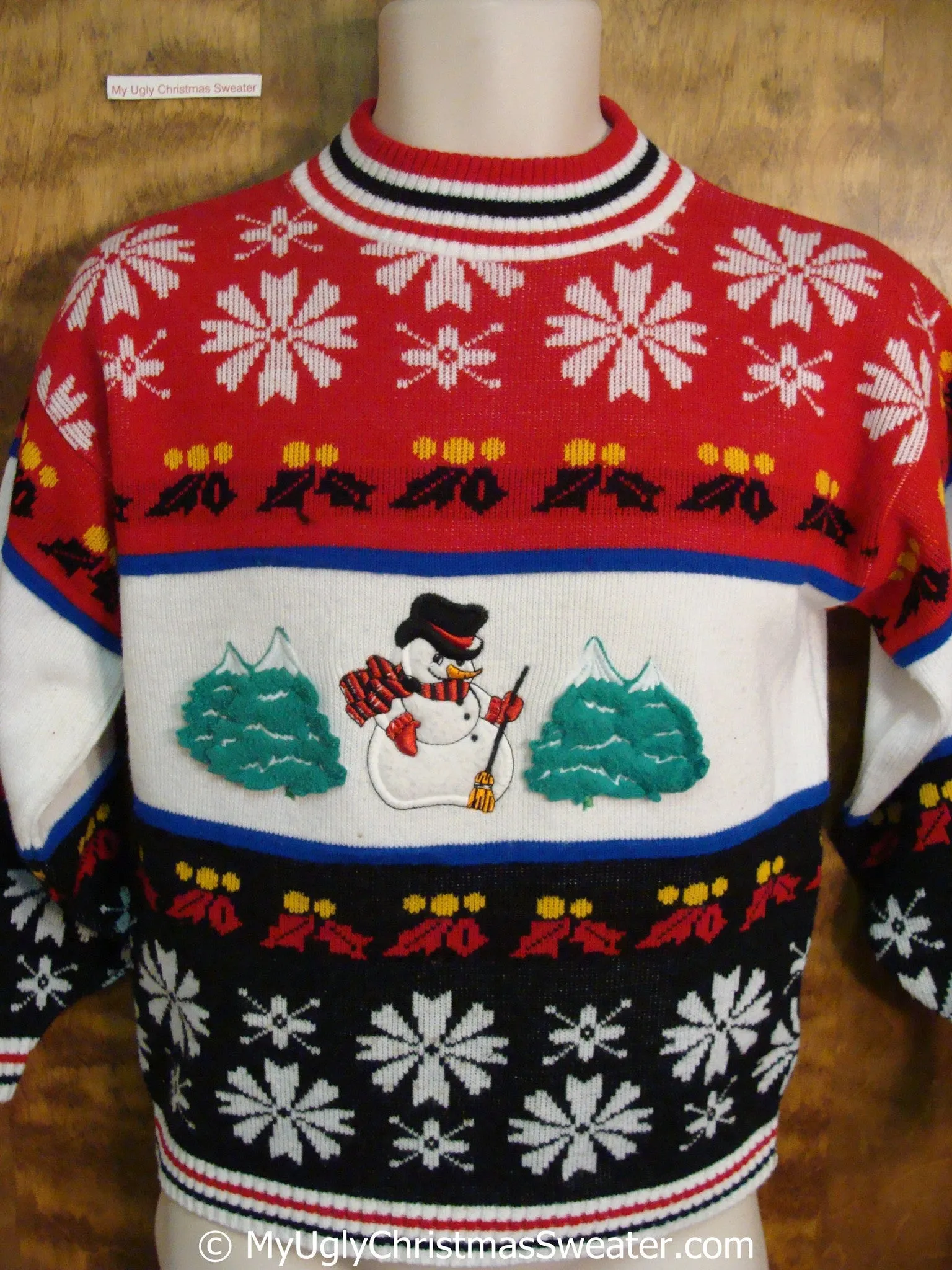 Classic 80s Fun Ugly Christmas Sweater Pullover