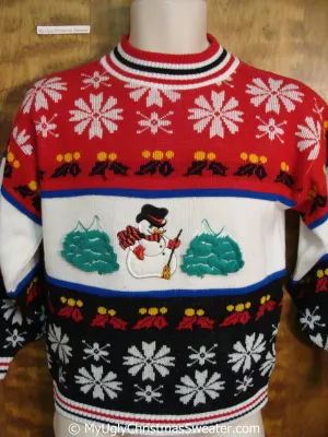 Classic 80s Fun Ugly Christmas Sweater Pullover