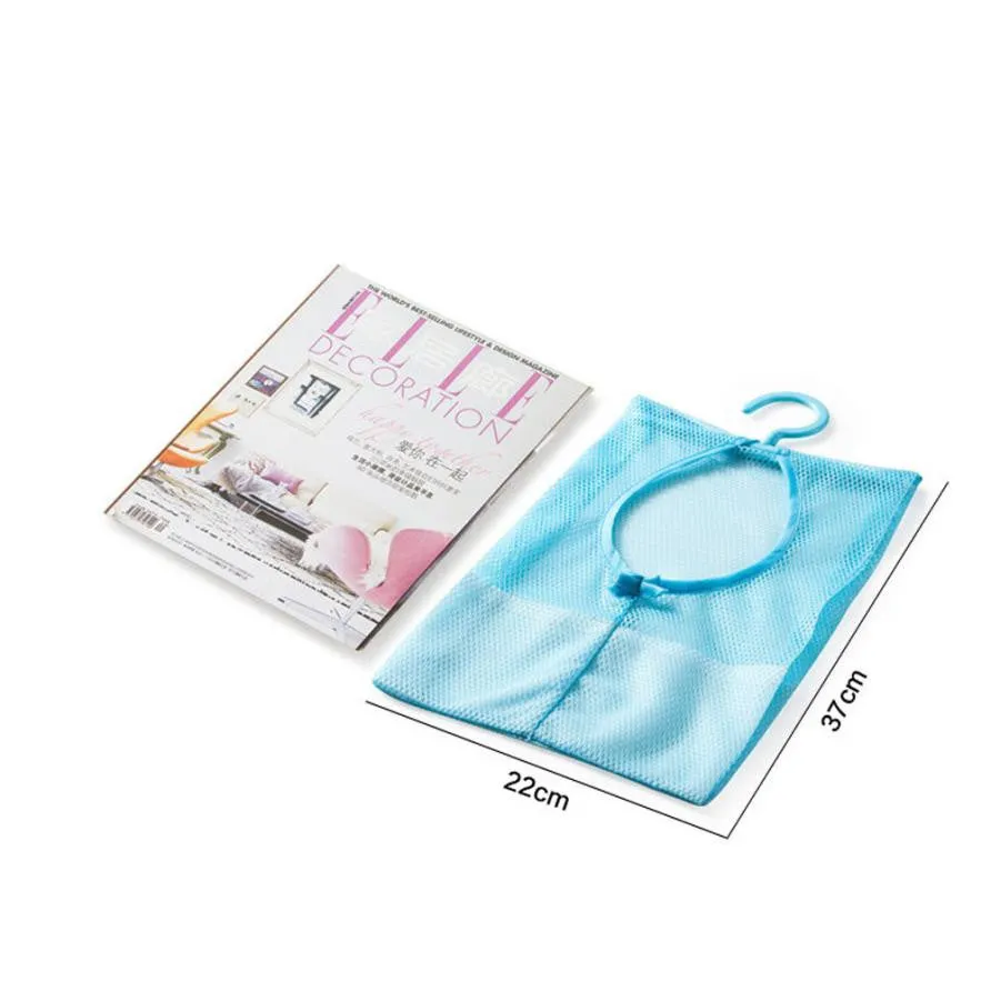 Clothes Storage Mesh Bag with Hook