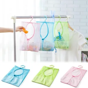 Clothes Storage Mesh Bag with Hook