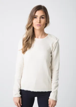 COCO Nautical luxe Crew Neck - Winter White