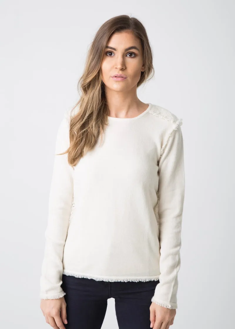 COCO Nautical luxe Crew Neck - Winter White