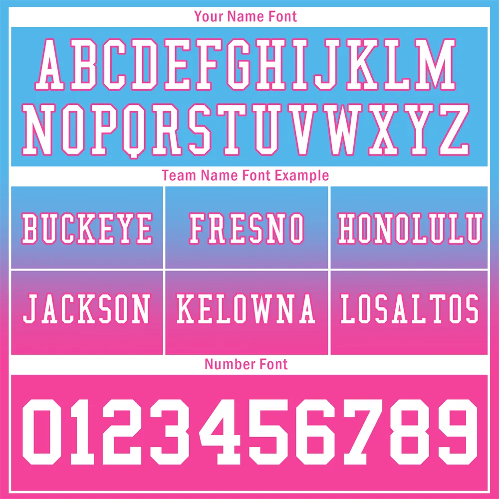 Custom Aqua Pink Fade Fashion White Personalized Authentic Football Jersey FBJ02-bc0f0ca