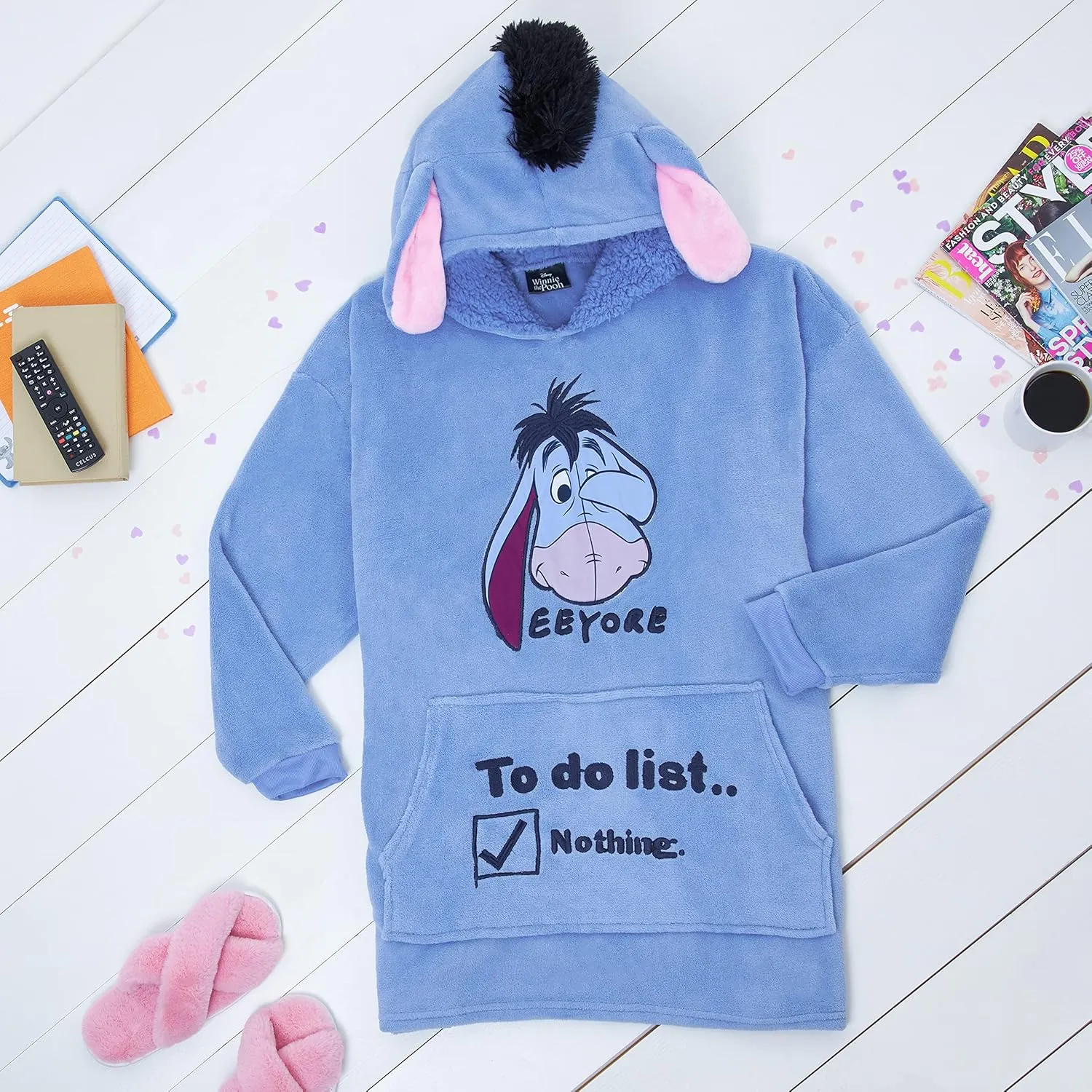 Disney Stitch Blanket Hoodie for Women Warm Fleece Wearable Blanket Stitch Gifts
