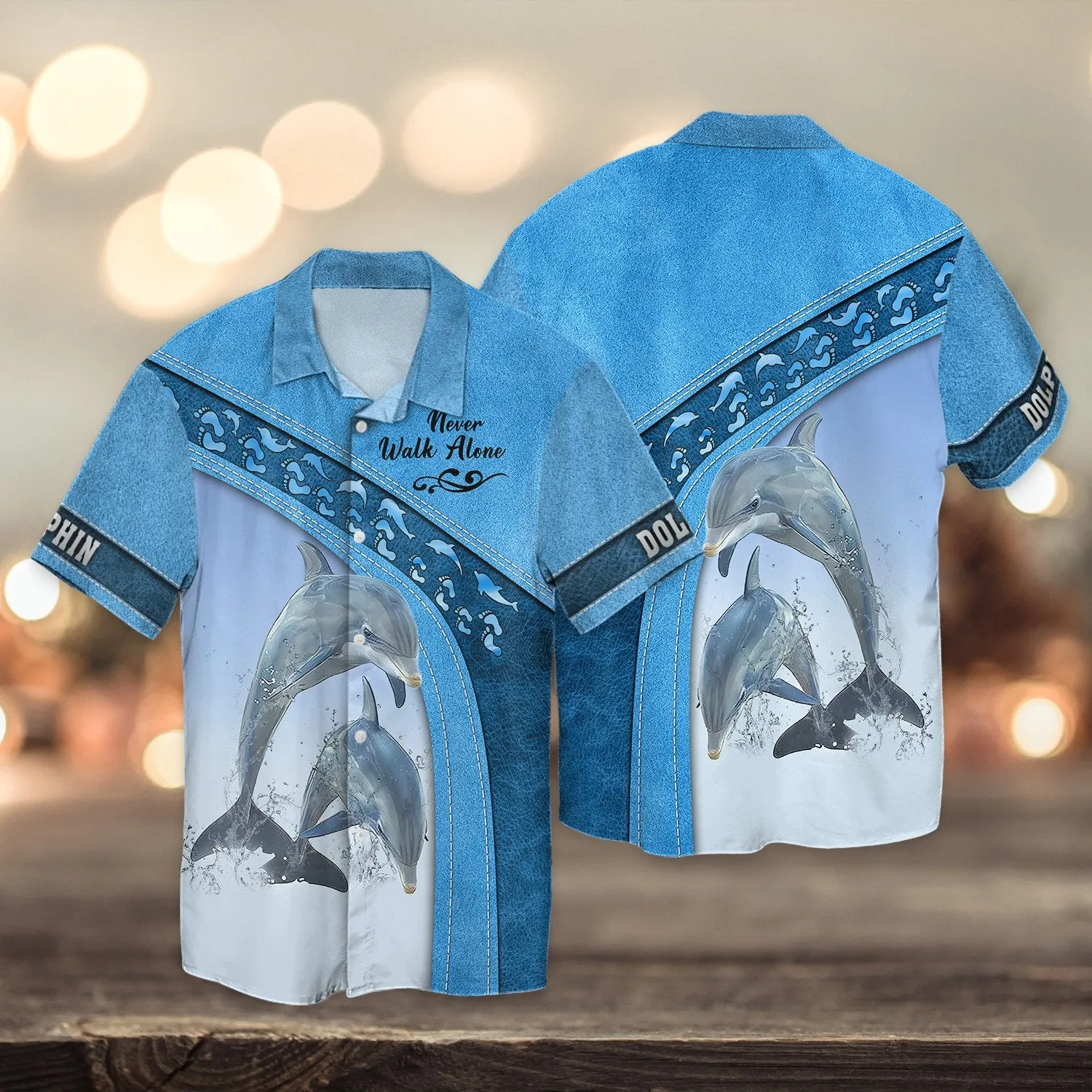 Dolphin Love Never Walk Alone 3D Full Print Shirts, Perfect Shirt for Dolphin Lovers