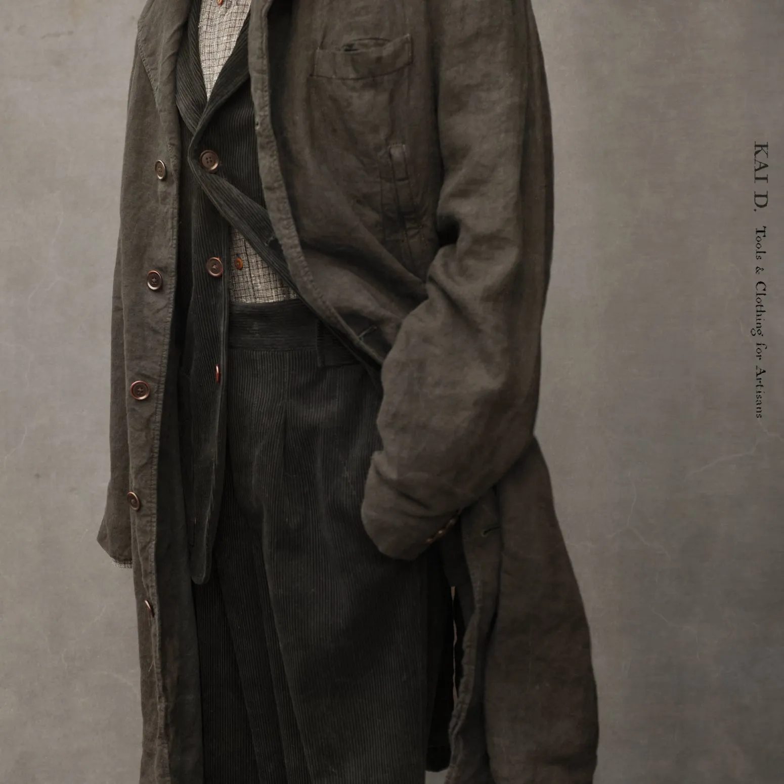 Garment Dyed Linen Shelby Coat - Black - M, L