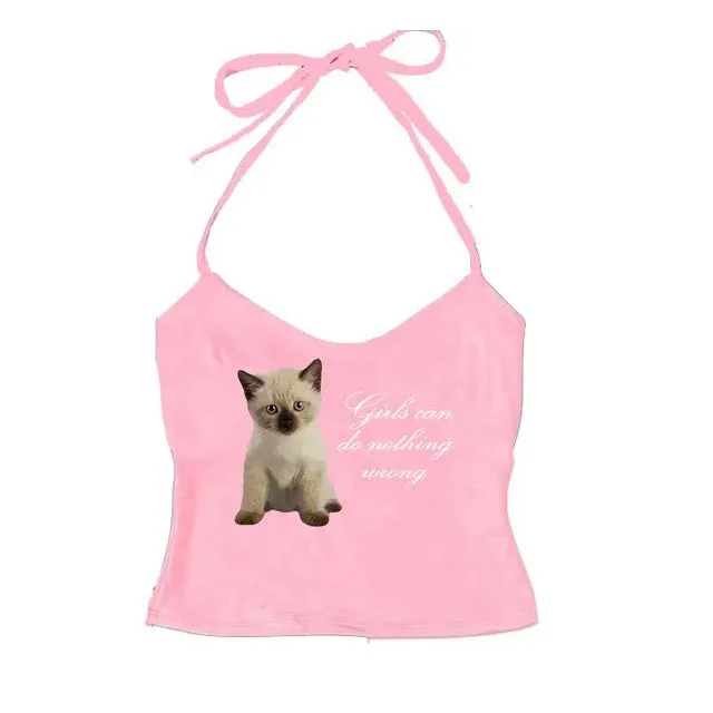 Girls Can Do Nothing Wrong Halter Top