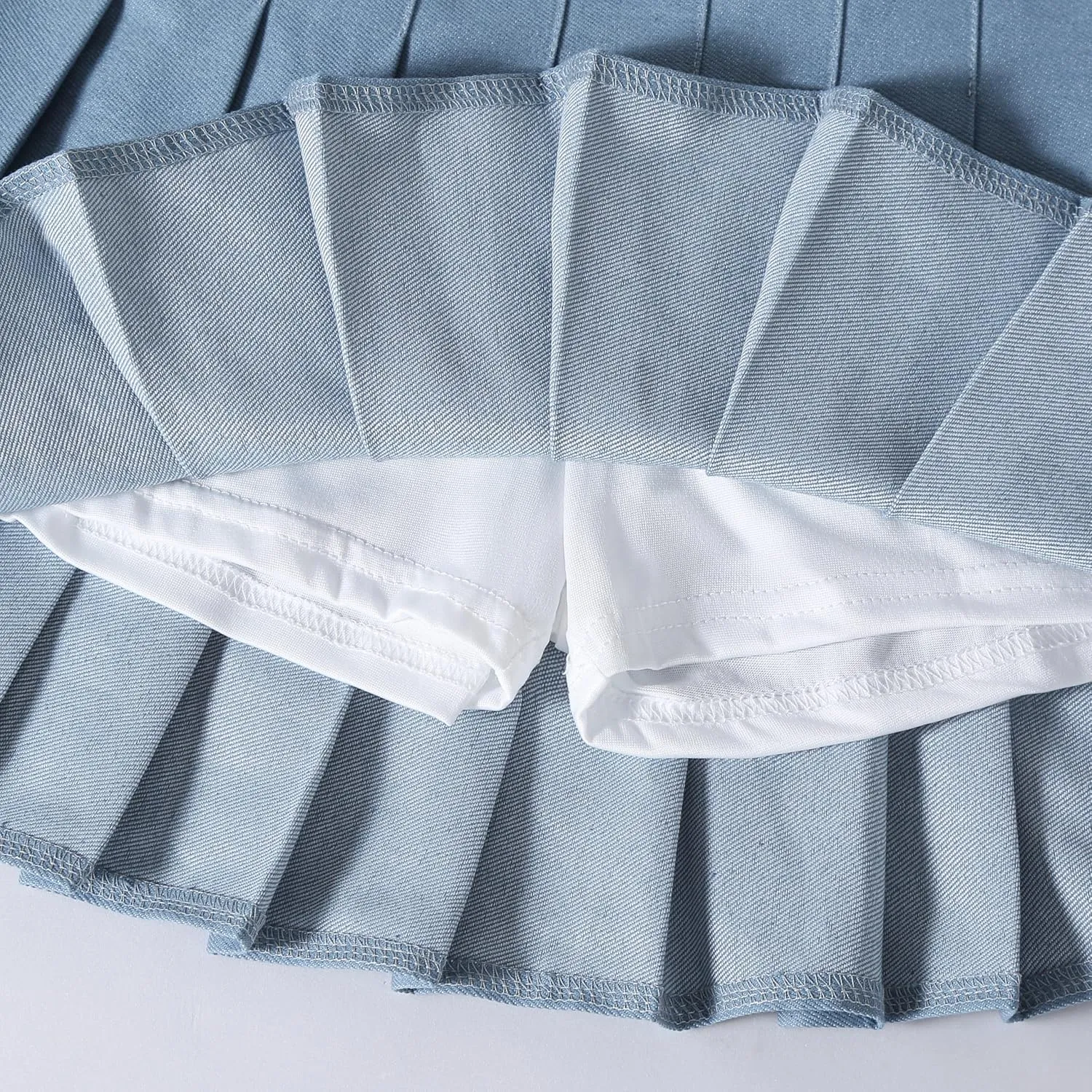 Girls' Pleated Plaid Mini Skirt with Shorts Girl Uniform School Tennis Skater Skirts Skort 2T-14Y