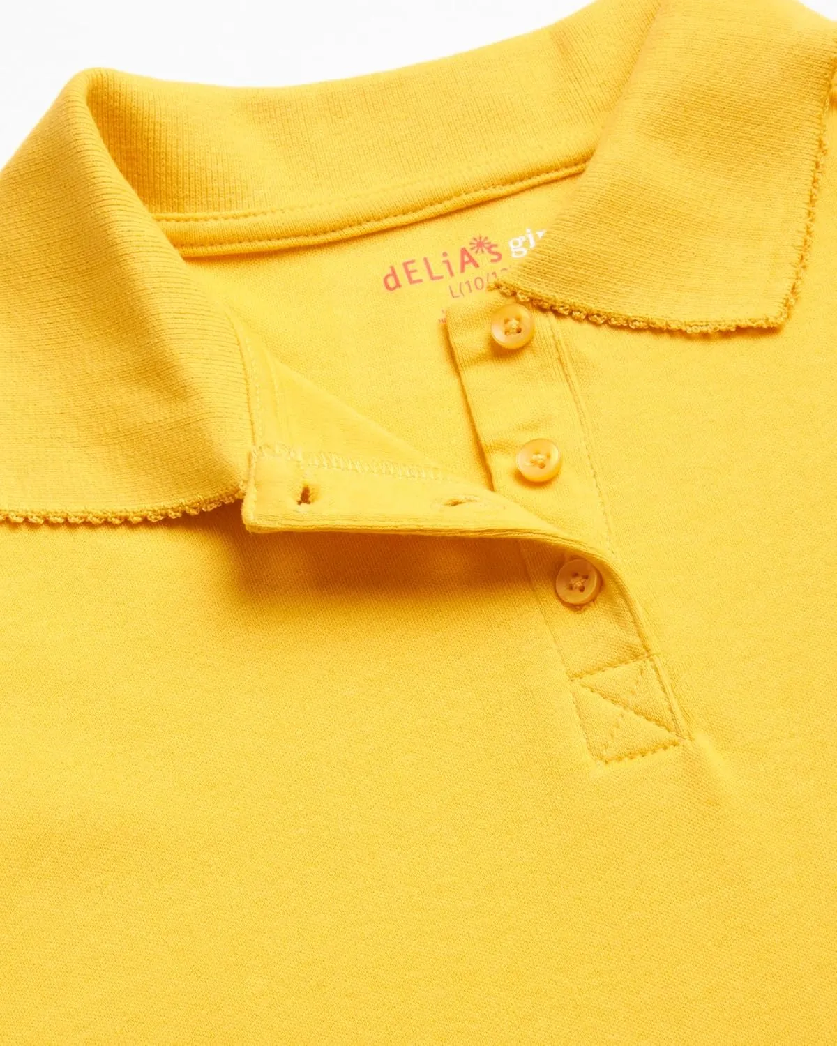 Girls' School Uniform Polo Shirt - 3 Pack Short Sleeve Picot Collar Polo - Interlock Soft Polo for Girls (4-16)