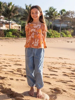 Girls Sunday Strut Pants - Indigo