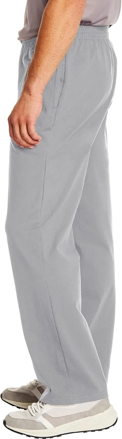 Hanes Essentials Sweatpants, Mens Cotton Jersey Pants with Pockets, 33