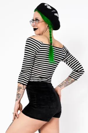 Hot shorts - black velvet