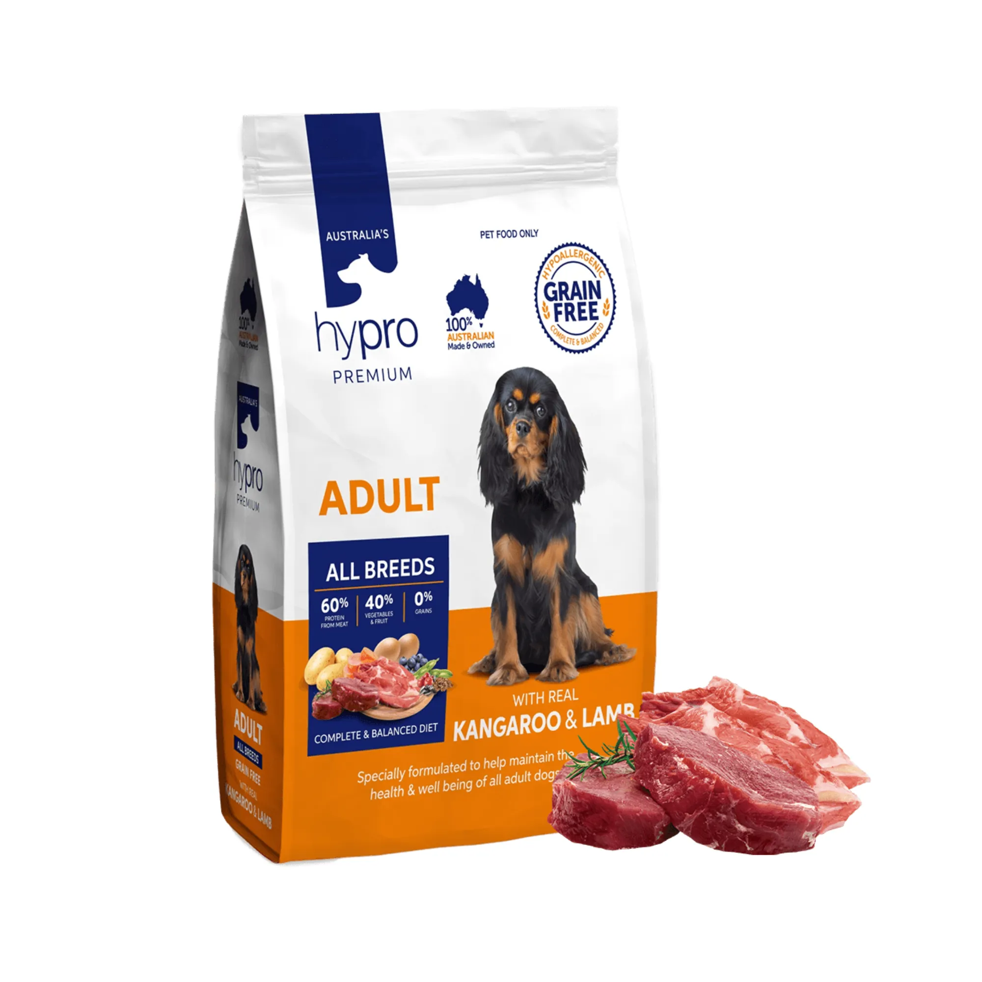 Hypro Premium Grain Free Adult Kangaroo & Lamb Dry Dog Food