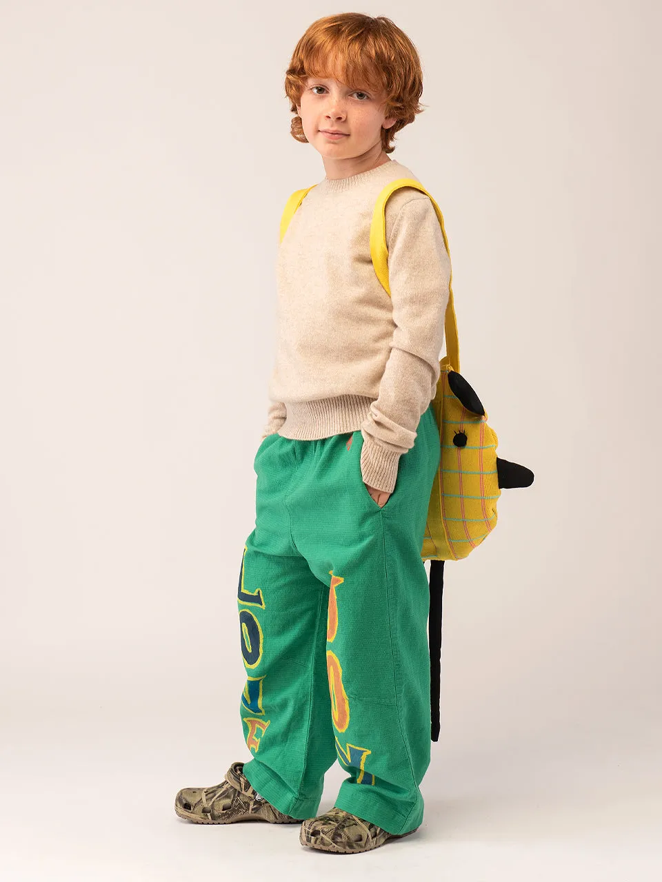 Kids Crew Neck Sweater_Oatmeal