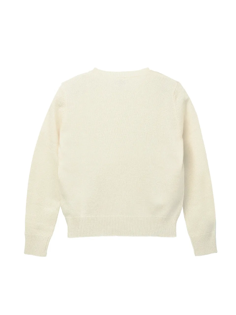 Kids Crew Neck Sweater_Vintage White