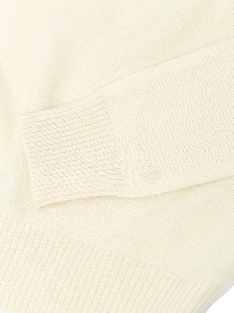 Kids Crew Neck Sweater_Vintage White