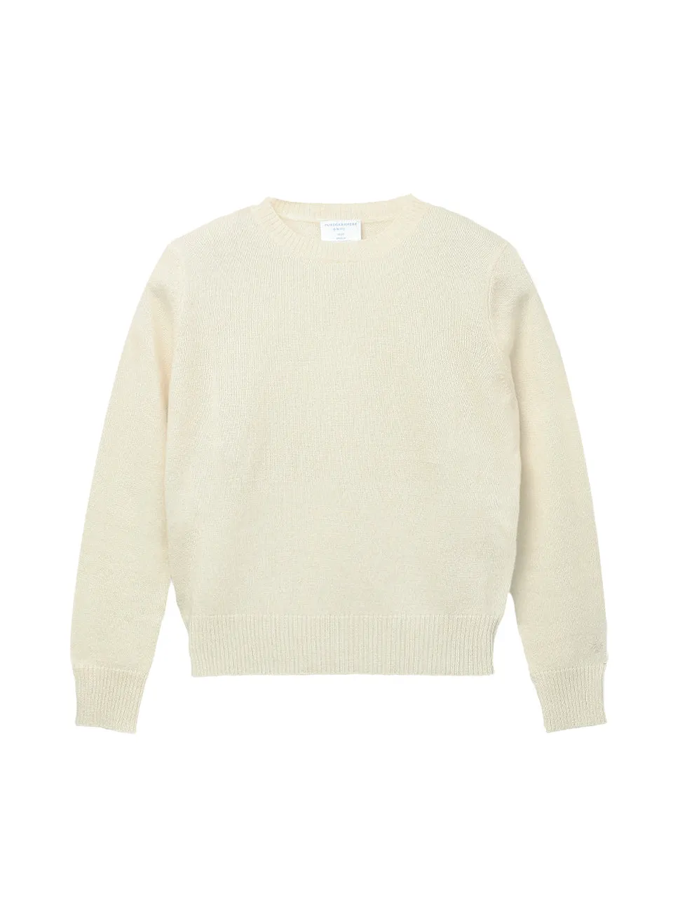 Kids Crew Neck Sweater_Vintage White