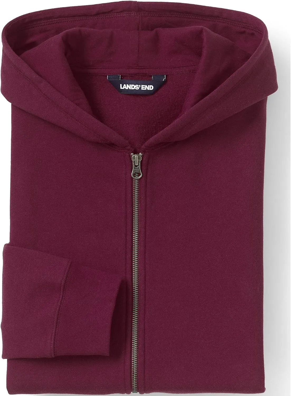 Lands' End School Uniform Adult Zip Front Sweatshirt