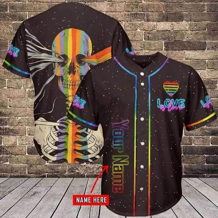 LGBT Human Beings Color May Vary Personalized Baseball Jersey