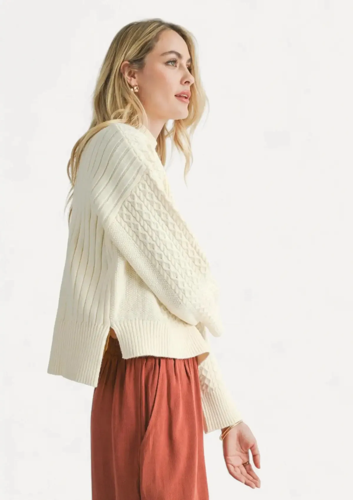 Liss Turtleneck Sweater - Ivory