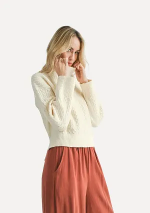 Liss Turtleneck Sweater - Ivory