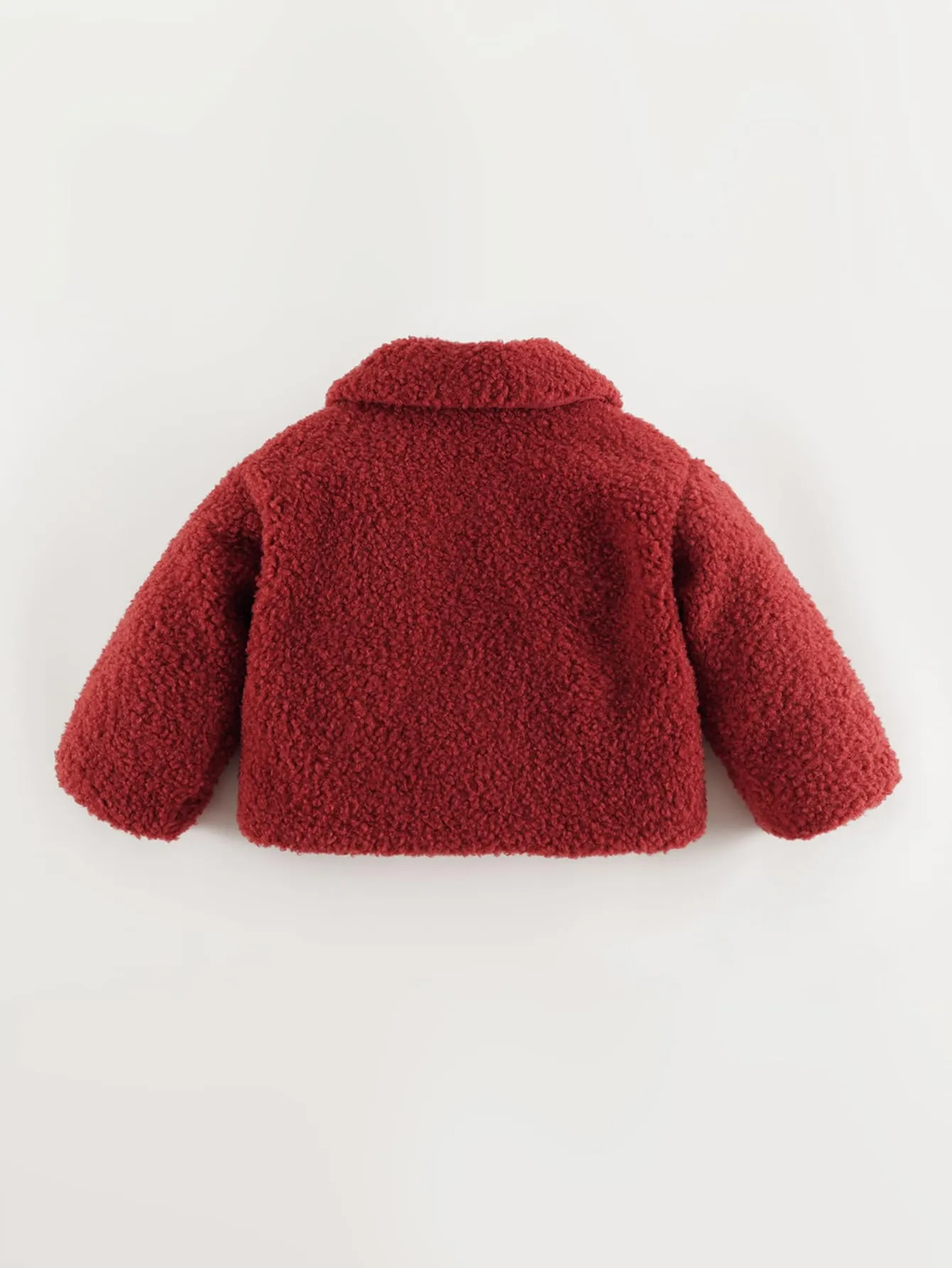 MARC & JANIE Girls Vintage Faux Lamb Wool Loose Coat 241098