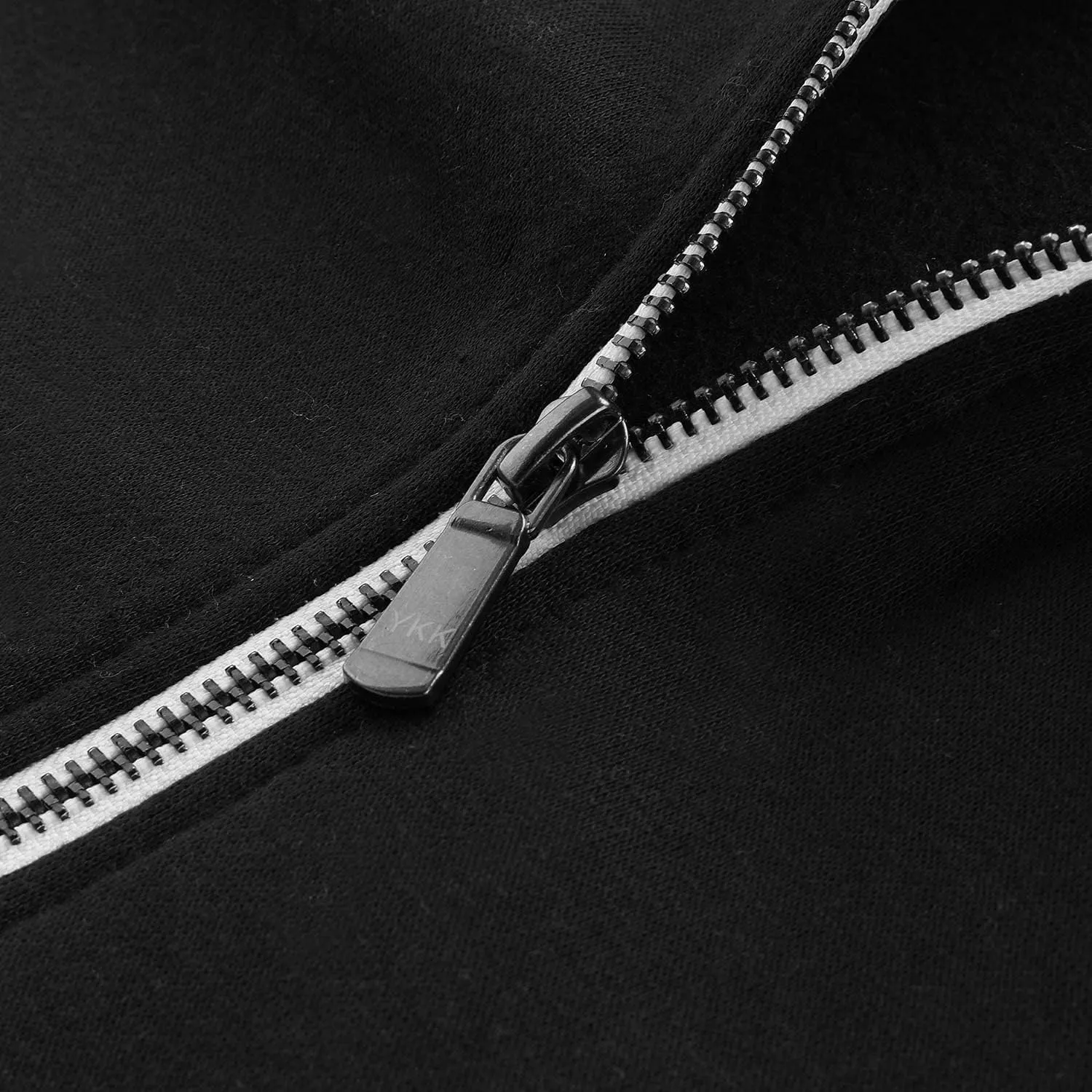 Men's Full Zip Fleece Hoodie zippered Color Block hooded slim Fit Long Sleeve Lightweight Sweatshirt
