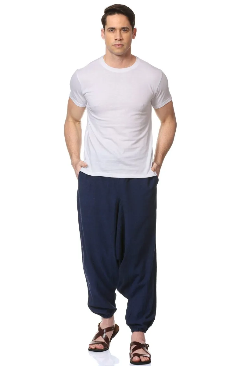Men's Harem Pack of 2 | Dark Blue & Grey | Fits Waist Sizes 28 to 36 Inches