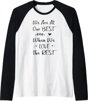 Motivational Quote, Inspirational Message Tee, Positive Vibe Raglan Baseball Tee