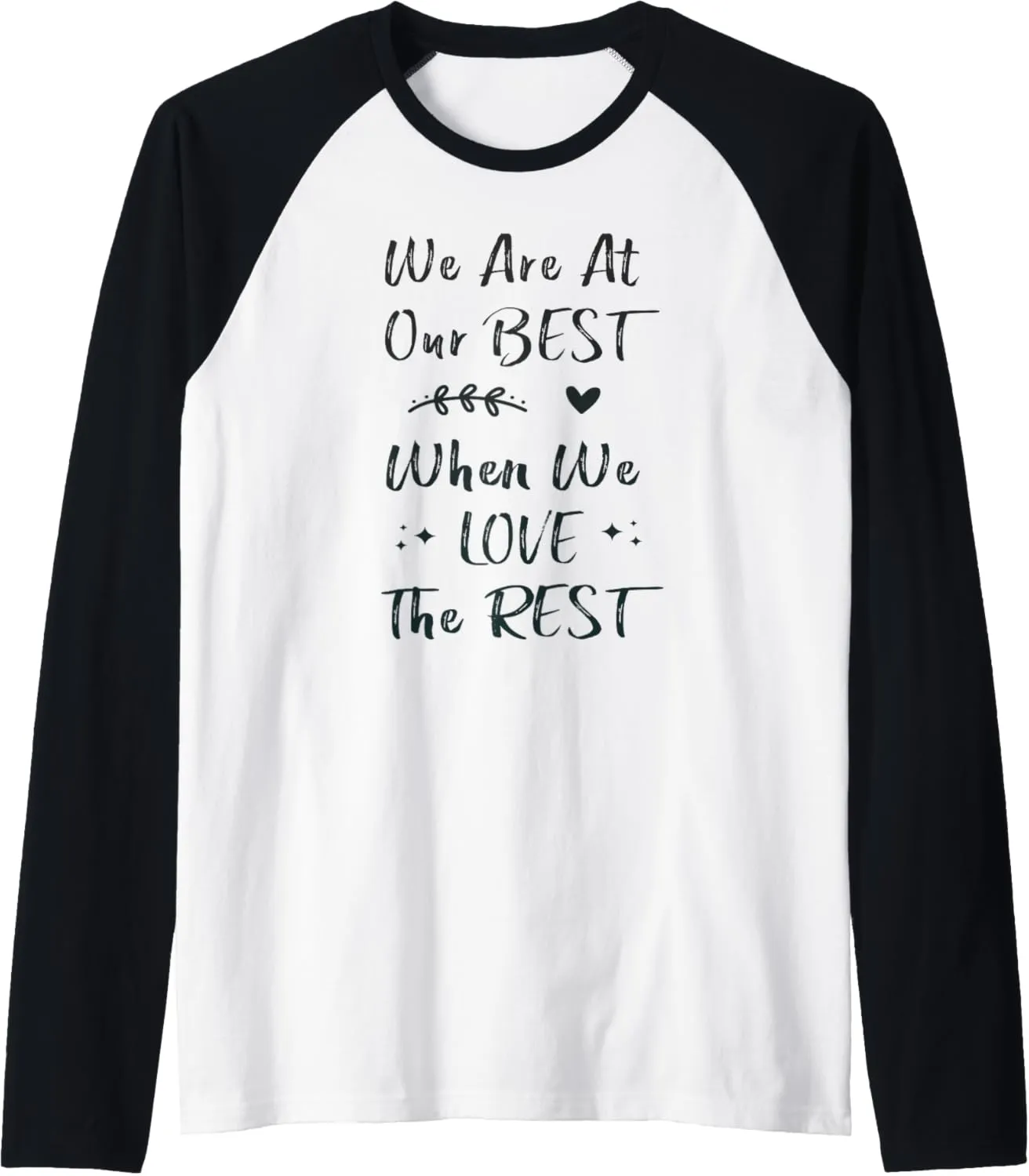 Motivational Quote, Inspirational Message Tee, Positive Vibe Raglan Baseball Tee
