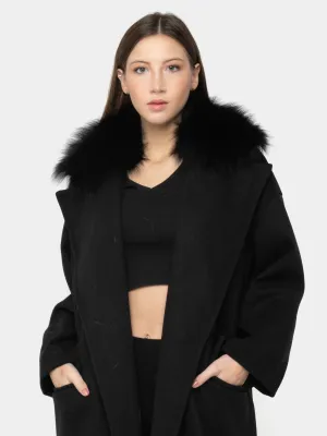 NEWYORK - black fox neck
