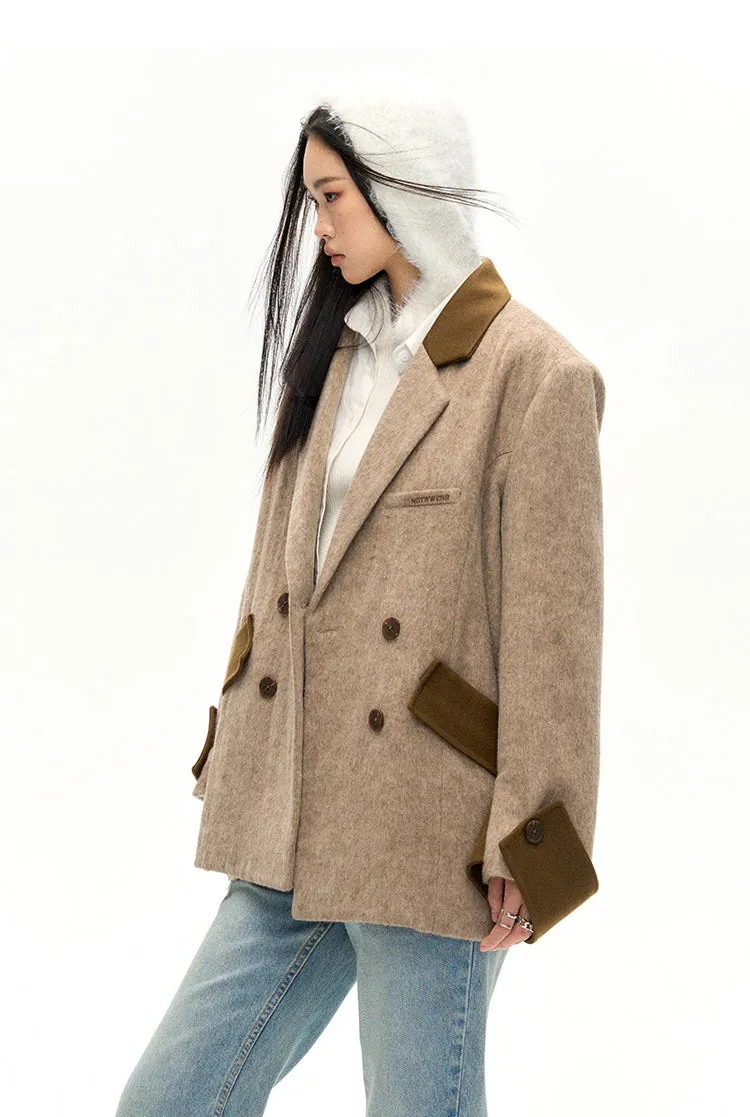 Night Theatre Brown Wool Coat