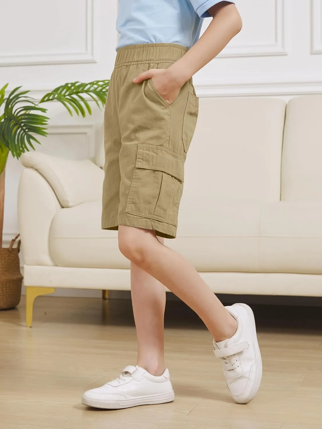 OHD 3 Pack School Uniform Shorts for Boys - Summer Jogger Clothes