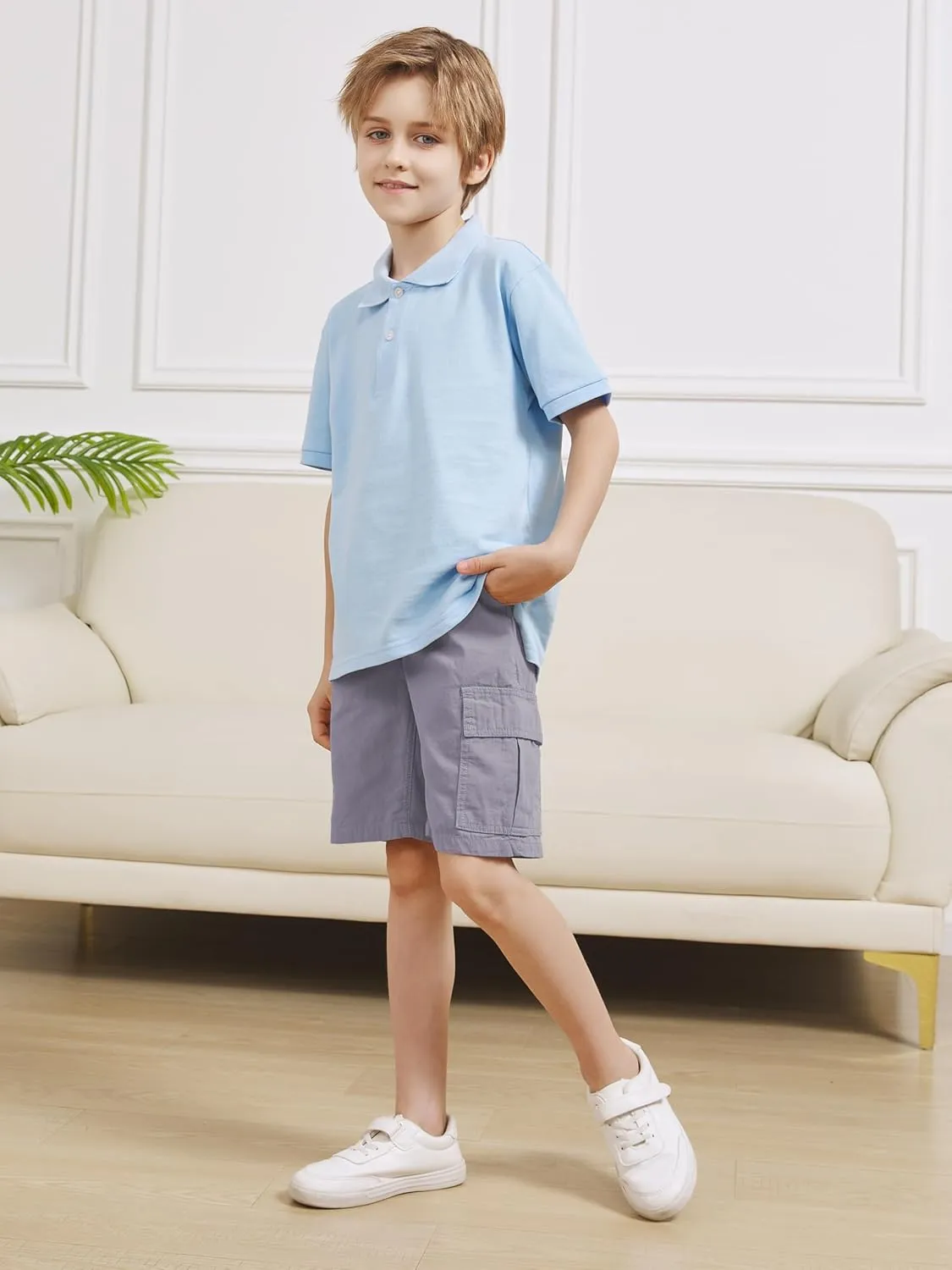 OHD 3 Pack School Uniform Shorts for Boys - Summer Jogger Clothes