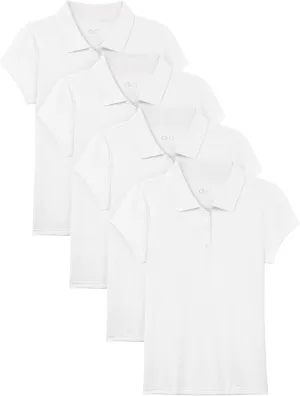 OHD School Uniform Shirts for Girls Kids Uniform Polo Shirts Aged 3T-14 Years
