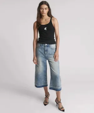 ONE TEASPOON BLACK ONE TEASPOON FINE RIB SINGLET