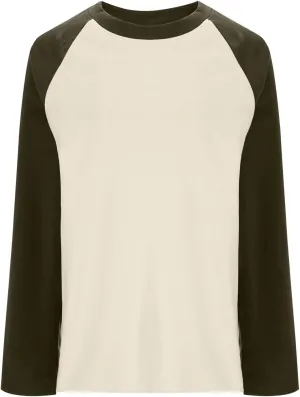 Oplxuo Raglan Sleeve Thermal Shirts for Women Cold Weather, Round Neck Thermal Underwear Tops, Base Layer Thermal Pullover