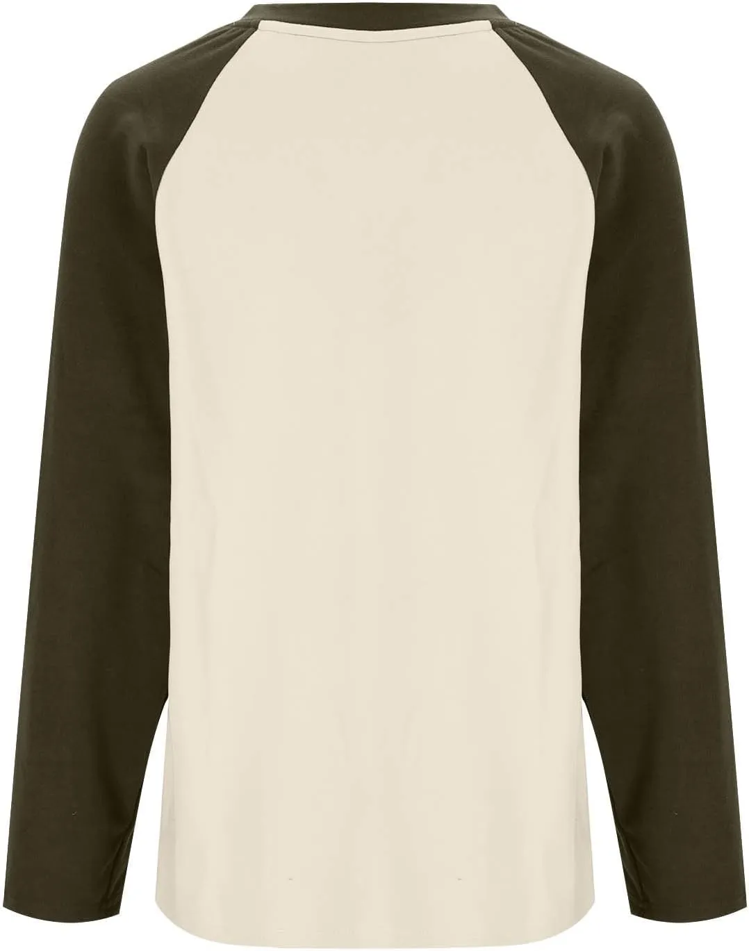 Oplxuo Raglan Sleeve Thermal Shirts for Women Cold Weather, Round Neck Thermal Underwear Tops, Base Layer Thermal Pullover
