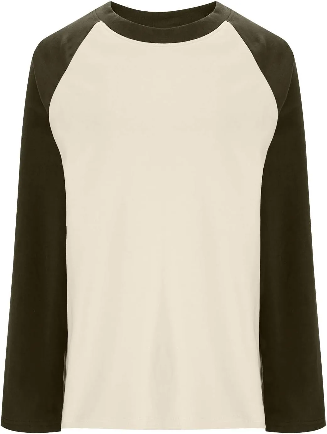 Oplxuo Raglan Sleeve Thermal Shirts for Women Cold Weather, Round Neck Thermal Underwear Tops, Base Layer Thermal Pullover