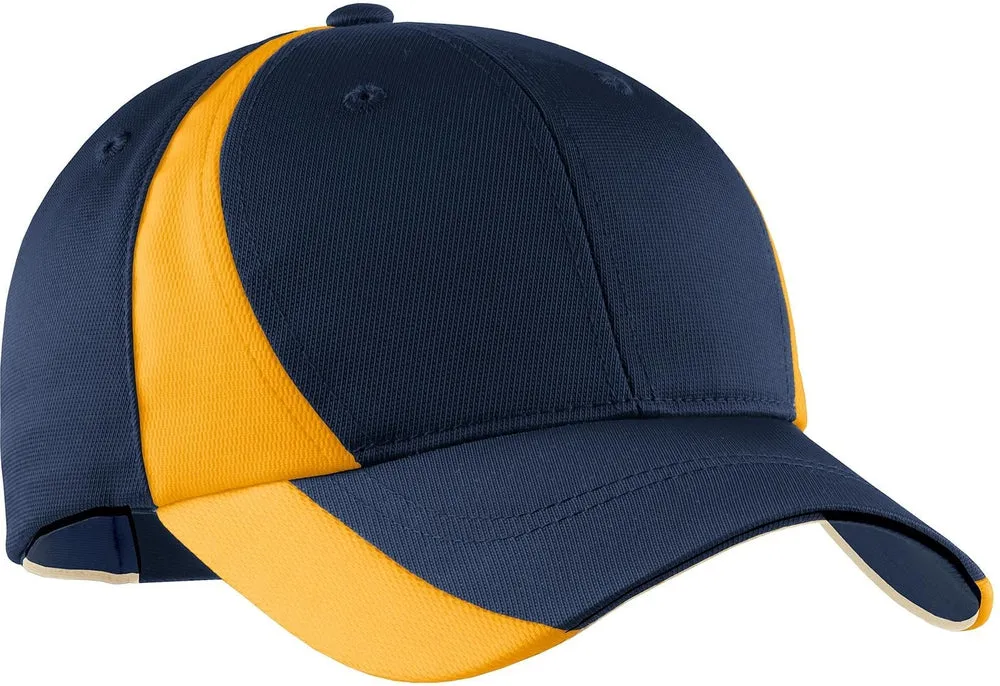 OUTLET-Sport-Tek Dry Zone Nylon Colorblock Cap