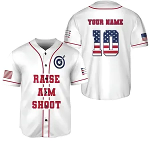 Personalized Name Number Dart Baseball Jersey, Raise Aim Shoot Dart Baseball Jersey for Men Women