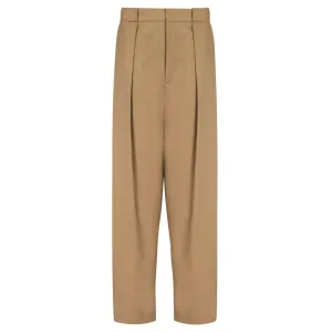 Pleated Loose Cotton Pants