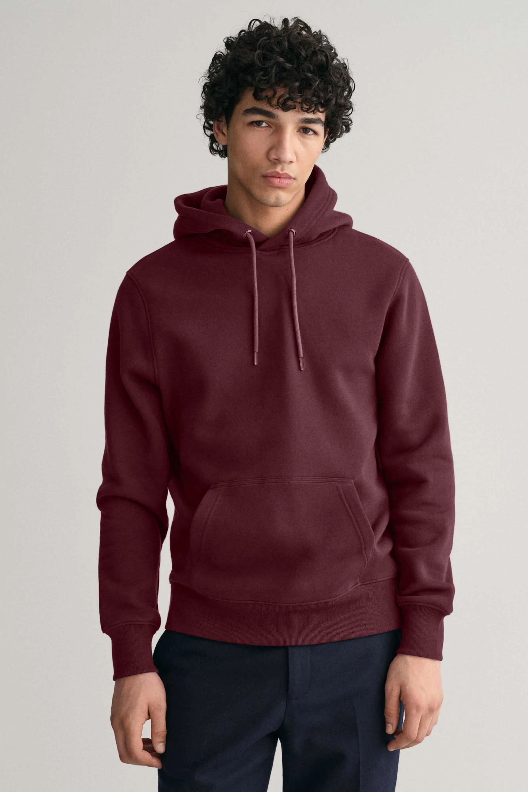 Polo Republica Men's Solid Fleece Pullover Hoodie