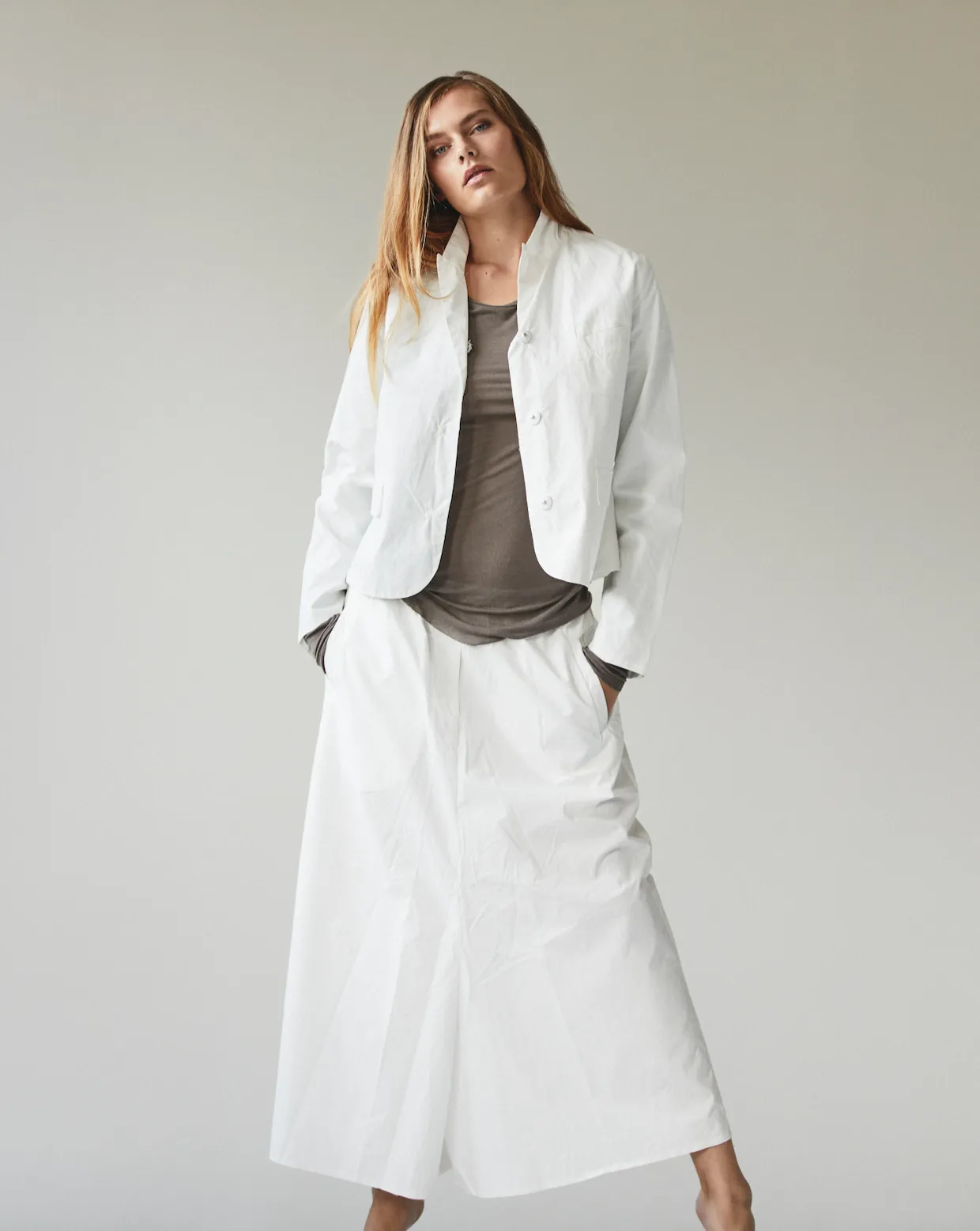 Poplin Cotton Pant skirt